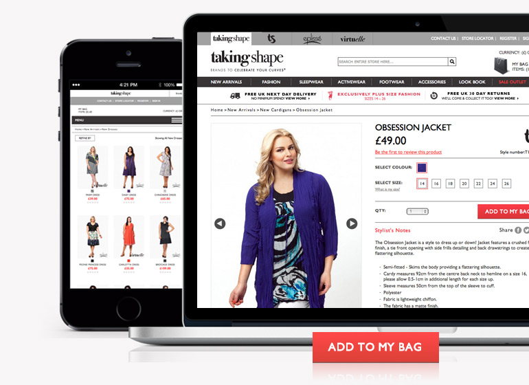 Responsive Ecommerce Website