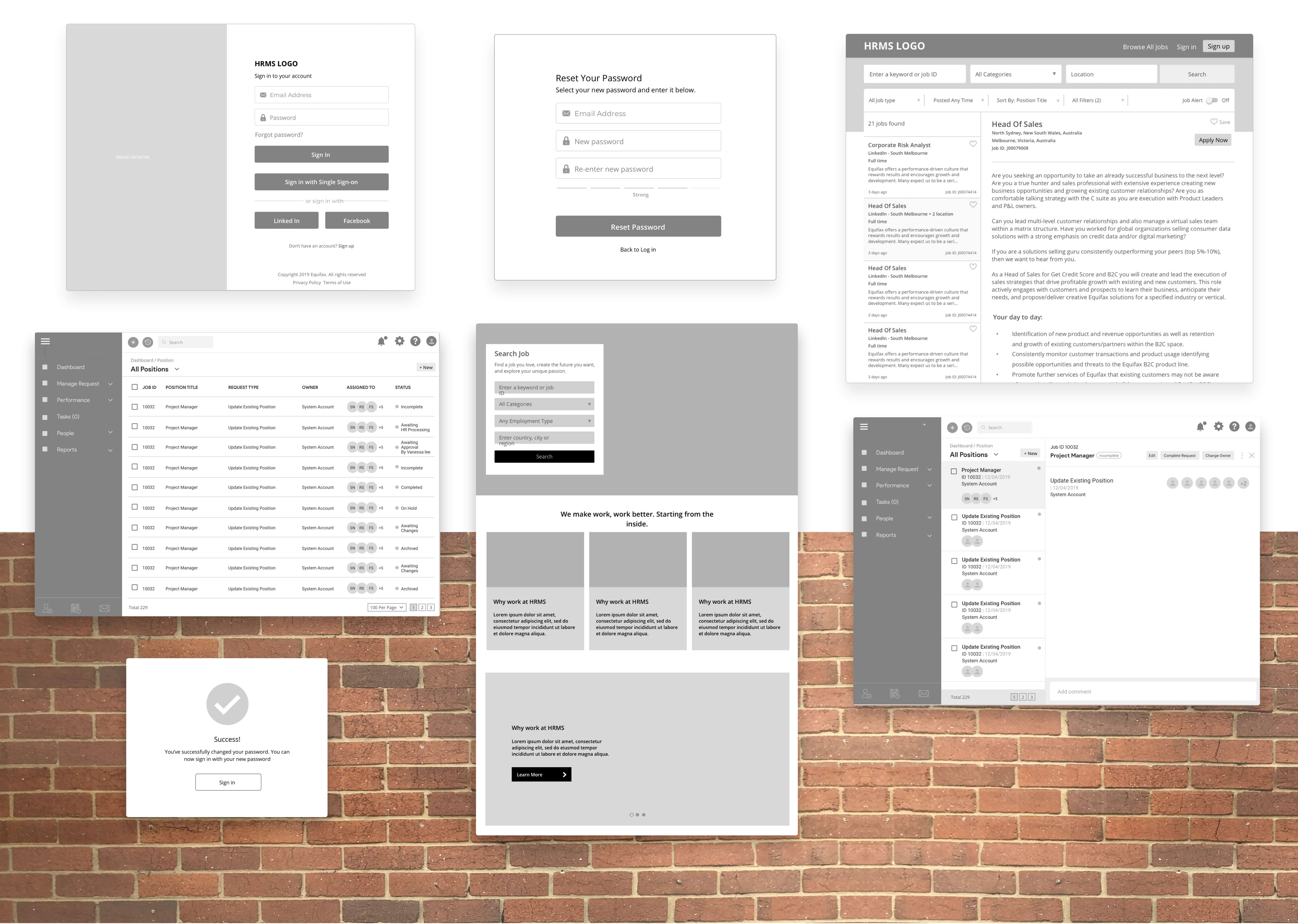 HRMS UX UI Design